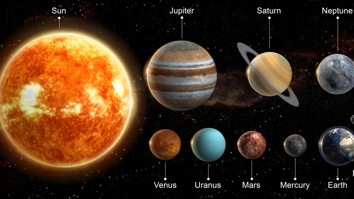 is now a good time to buy a house: Venus and Mars planets illustration